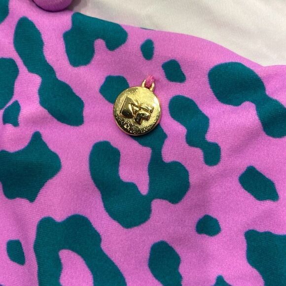 Diane von Furstenberg Morgan One Piece in Heyford Bubblegum & Cactus MEDIUM - Picture 4 of 7